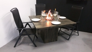 Steigerhouten Eettafel met Gashaard