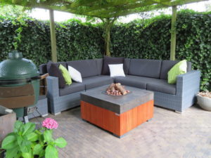 Design loungetafel en gashaard 2000